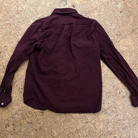 Everlane Men's Burgundy Shirt - Picture 4 of 4